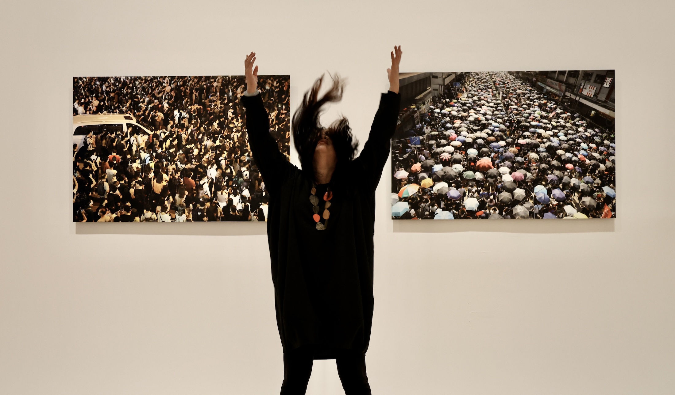 肖鲁在澳洲墨尔本NGV展览现场 2026年5月4日 摄影:Olivia Ma